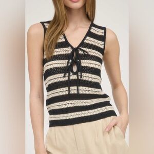 The Workshop Front TIE SWEATER